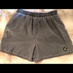 Mens Gray Swim-trunks Size L